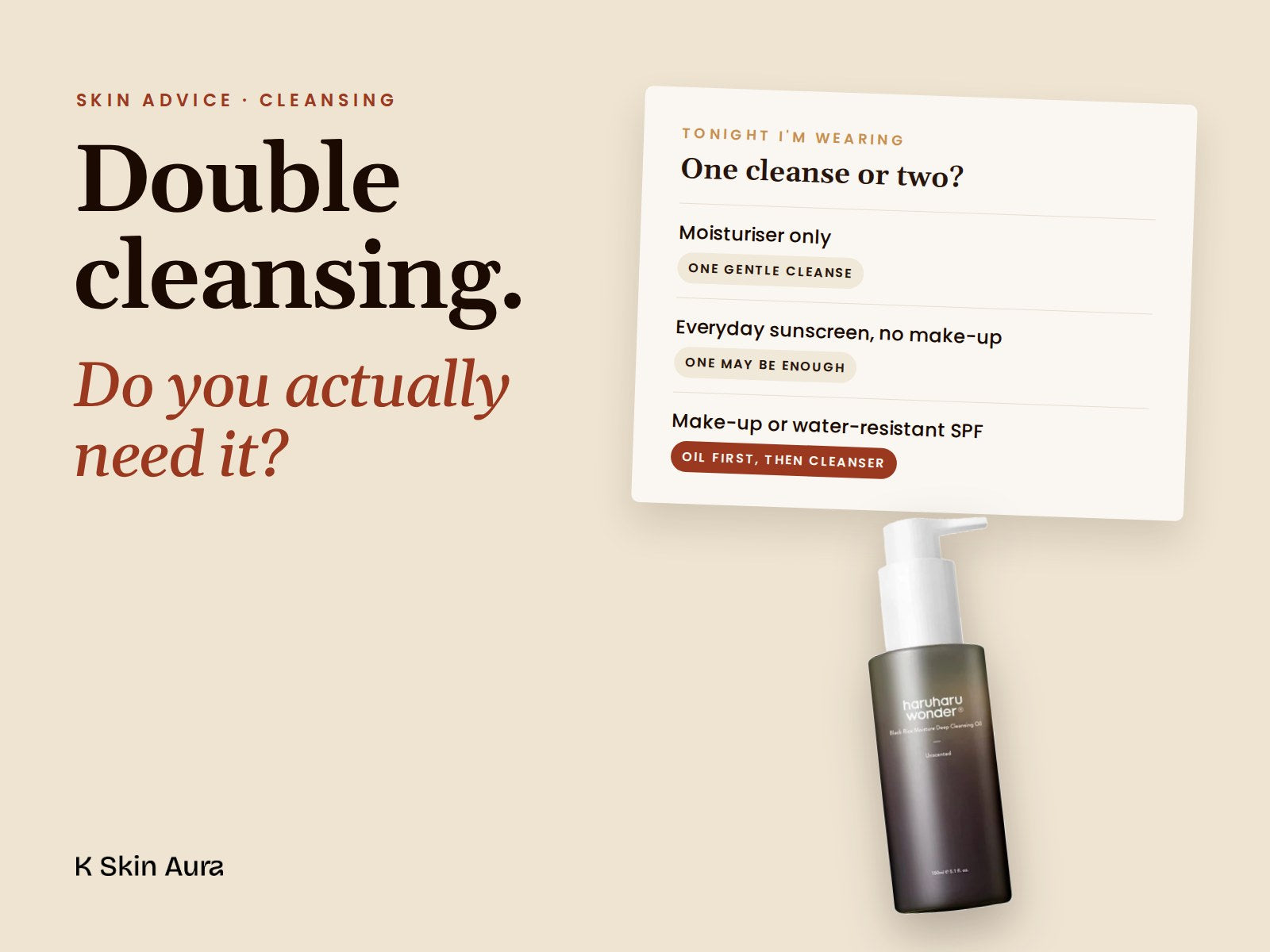 Do You Need to Double Cleanse Every Night?