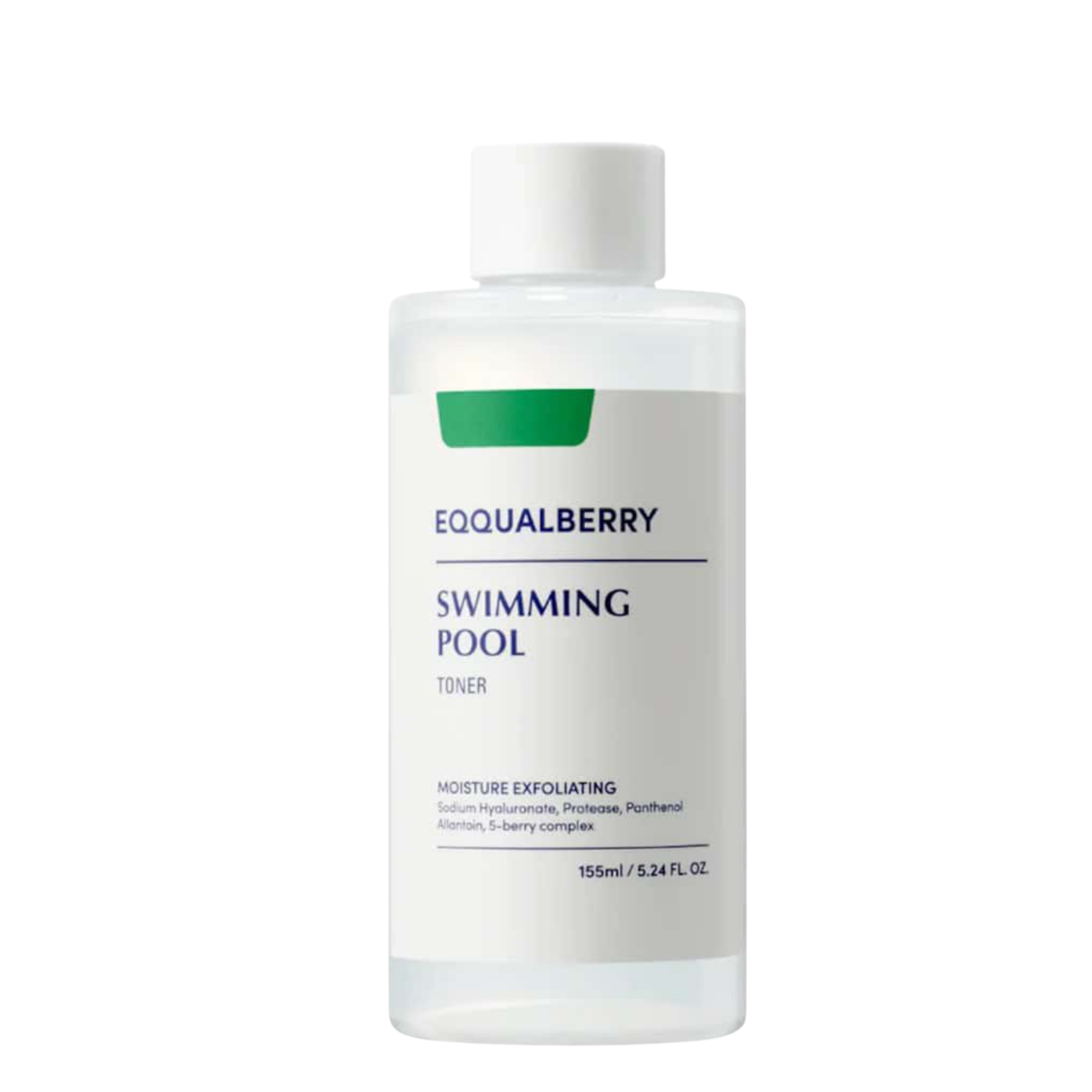 Equalberry Swimming Pool toner bottle on a white background