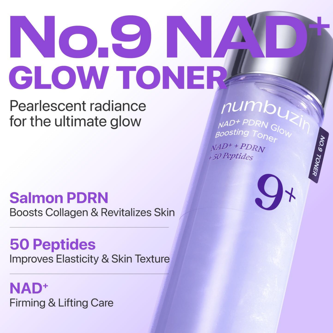 No.9 NAD+ PDRN Glow Boosting Toner (150ml)
