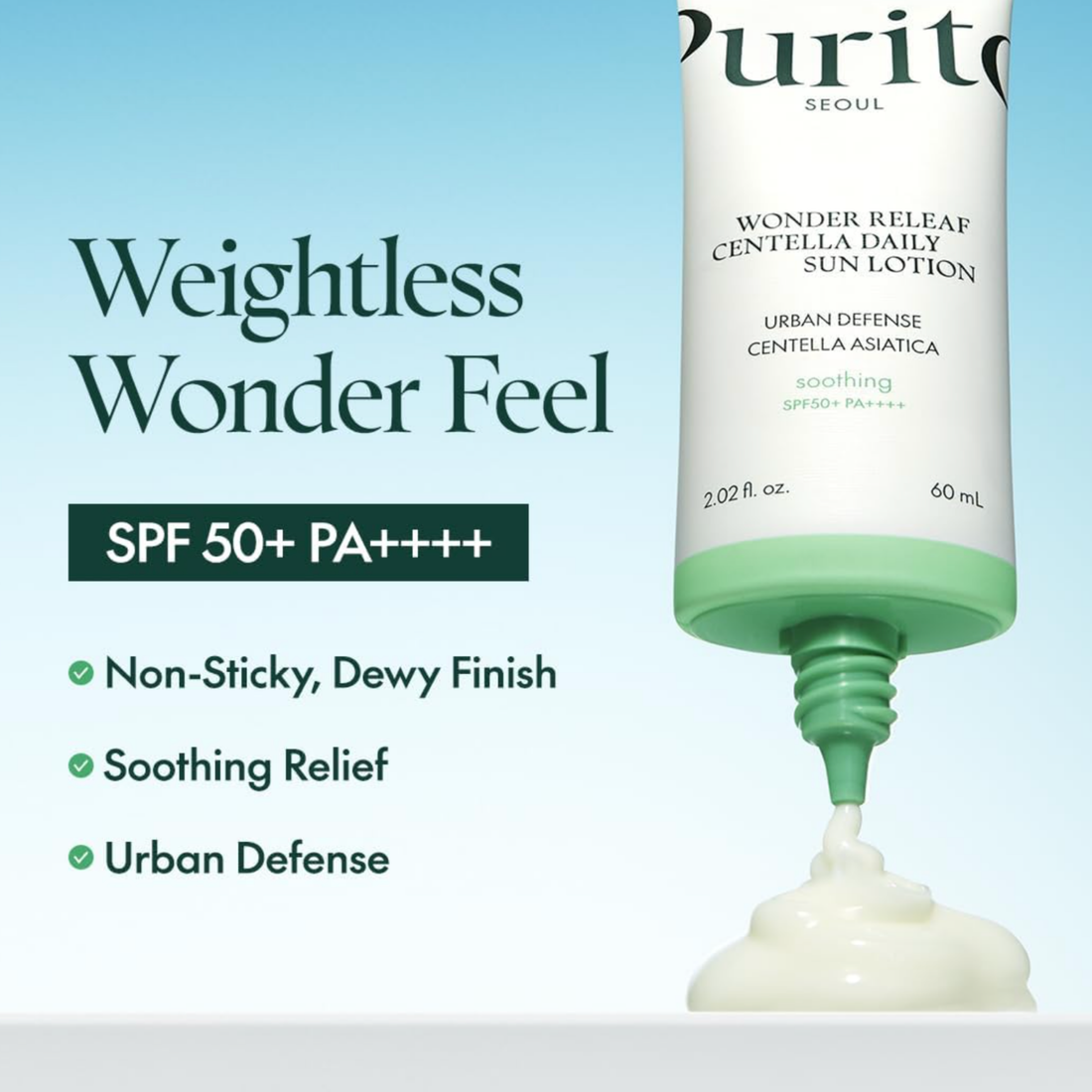 Wonder Releaf Centella Daily Sun Lotion SPF50+ PA++++ 60ml