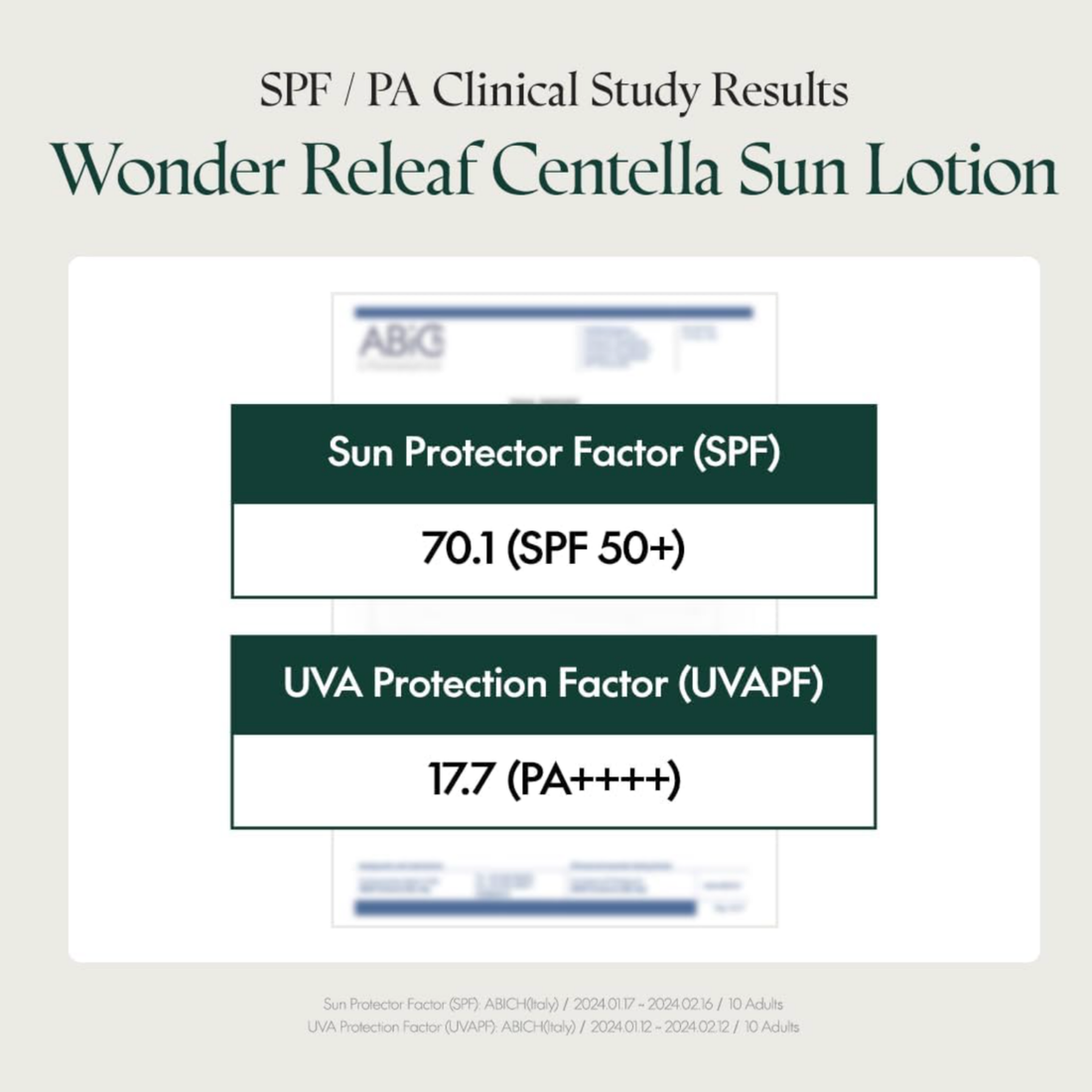 Wonder Releaf Centella Daily Sun Lotion SPF50+ PA++++ 60ml