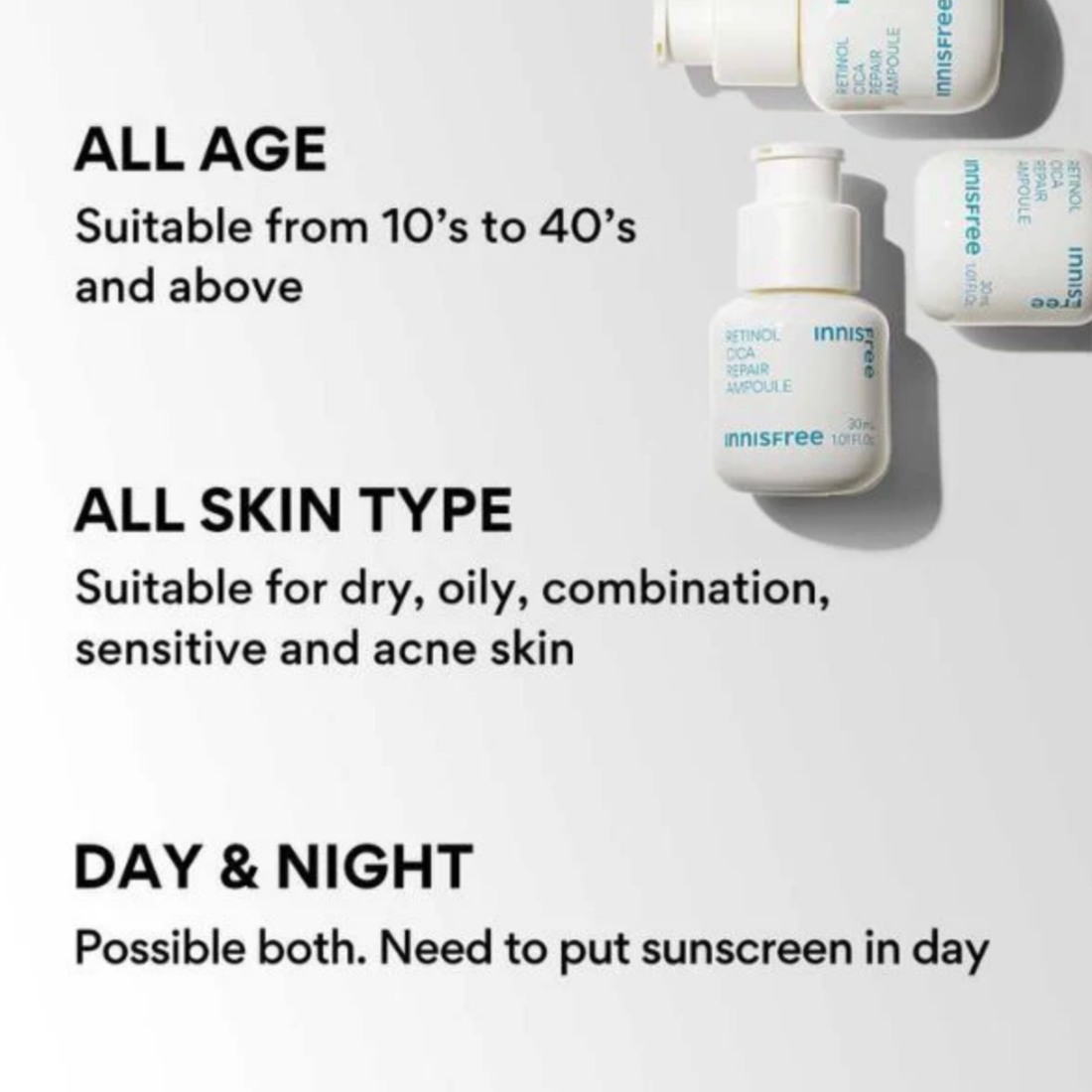 Retinol Cica Repair Ampoule | Gentle Retinol for Sensitive Skin (30ml)