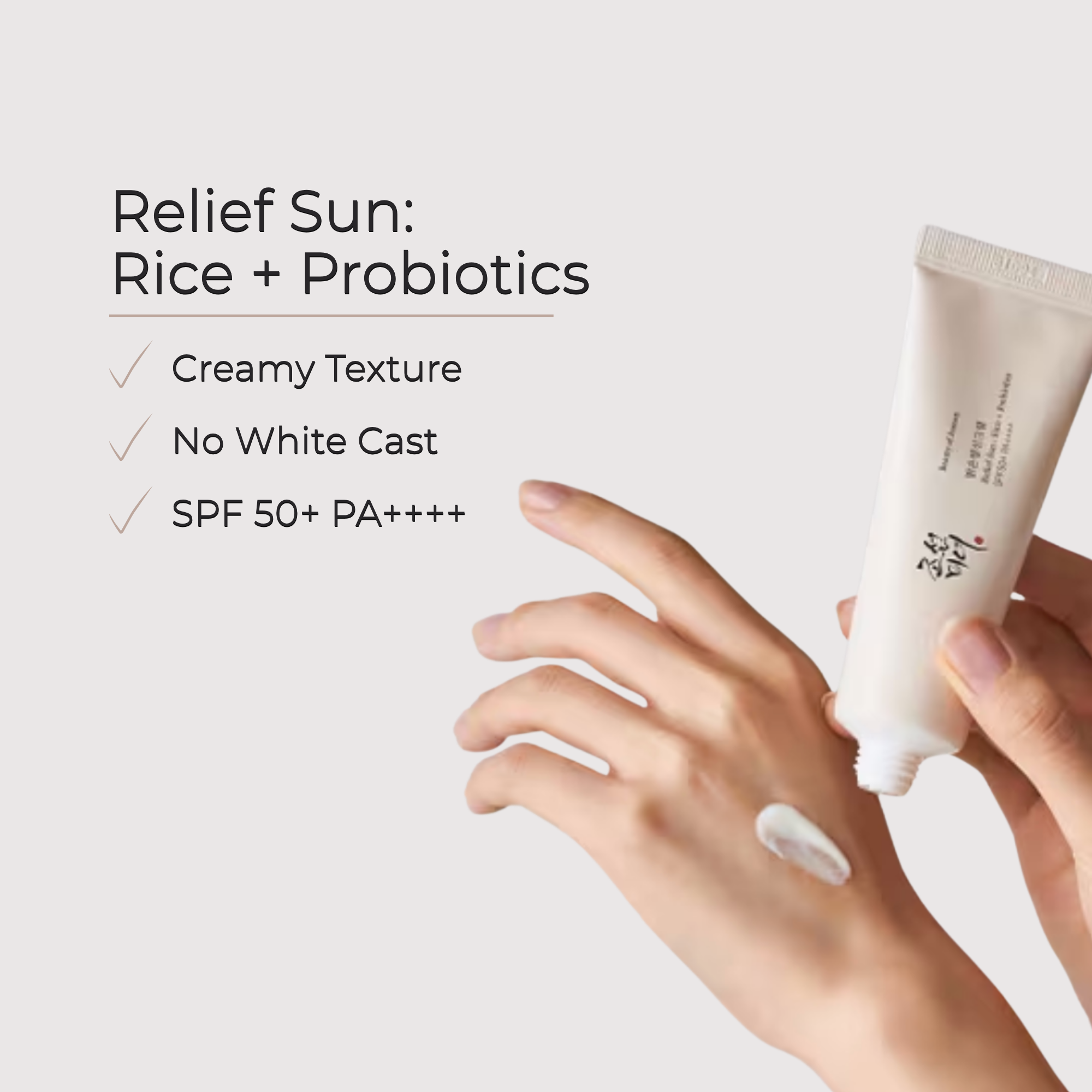 Beauty of Joseon Relief Sun: Ryż + Probiotyki SPF 50+ PA++++ – 50 ml