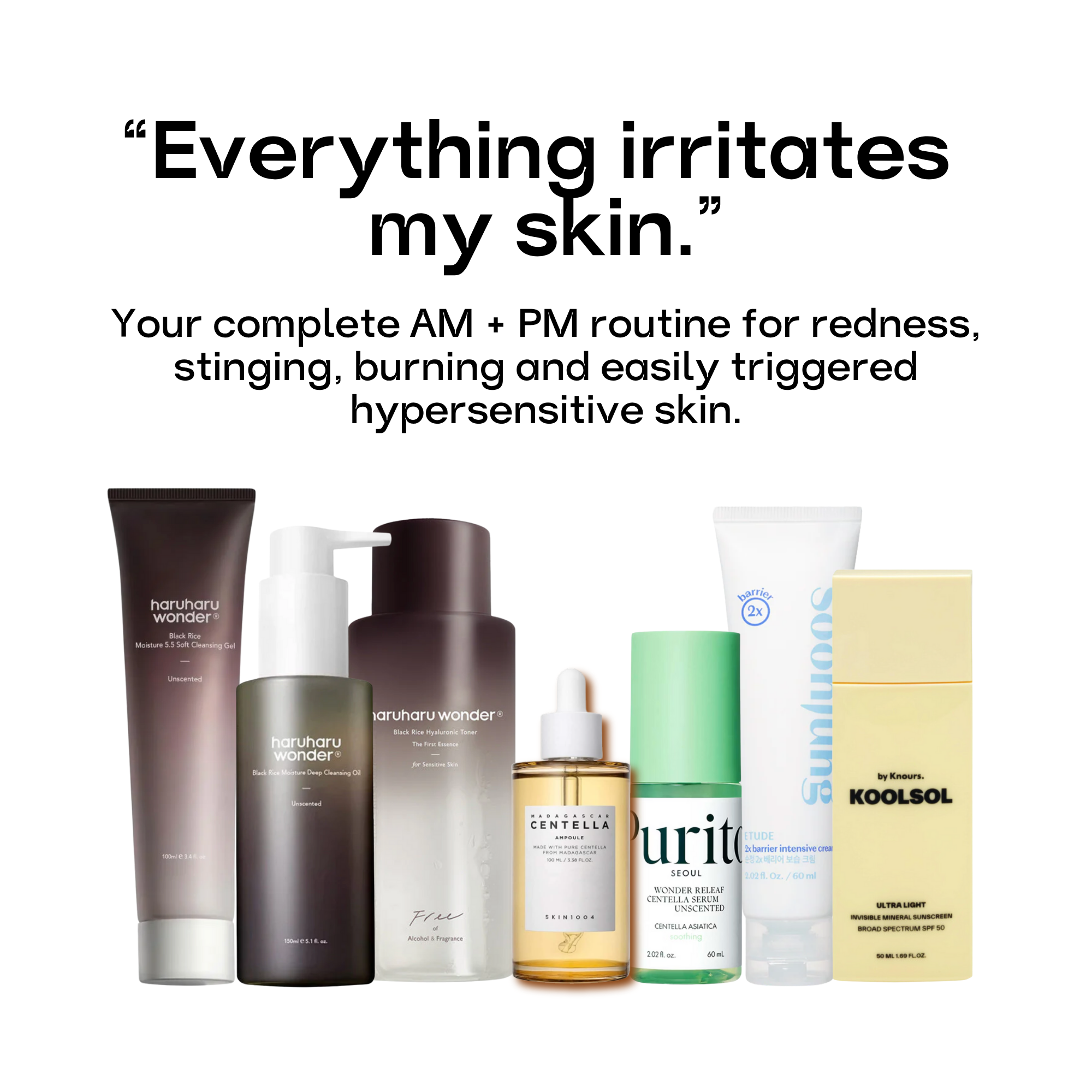 Sensitive Skin Routine – 7 Steps (Save 20%)