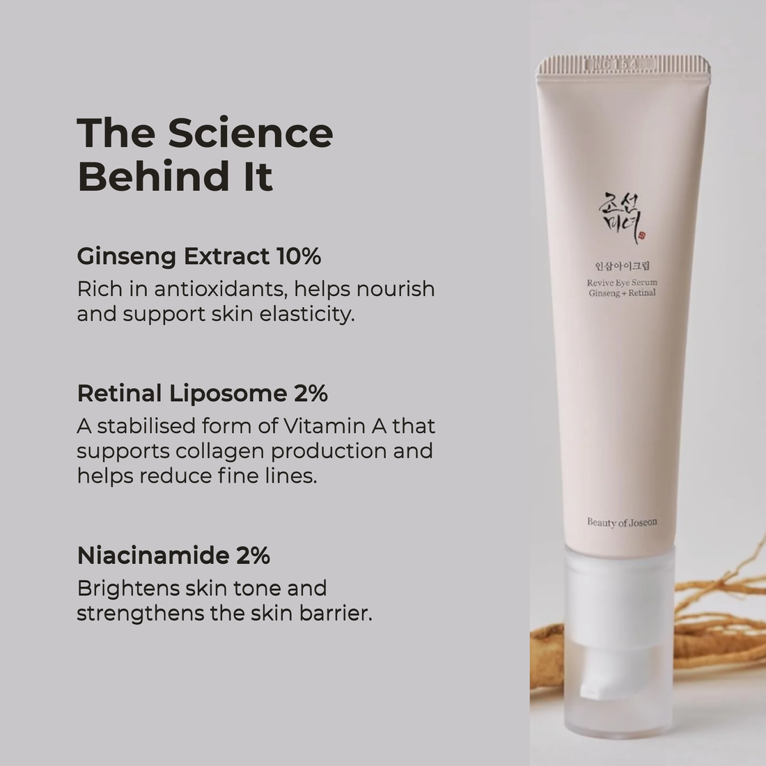 Beauty of Joseon Ginseng + Retinal Eye Serum – Ujędrnia i ożywia oczy (30 ml)