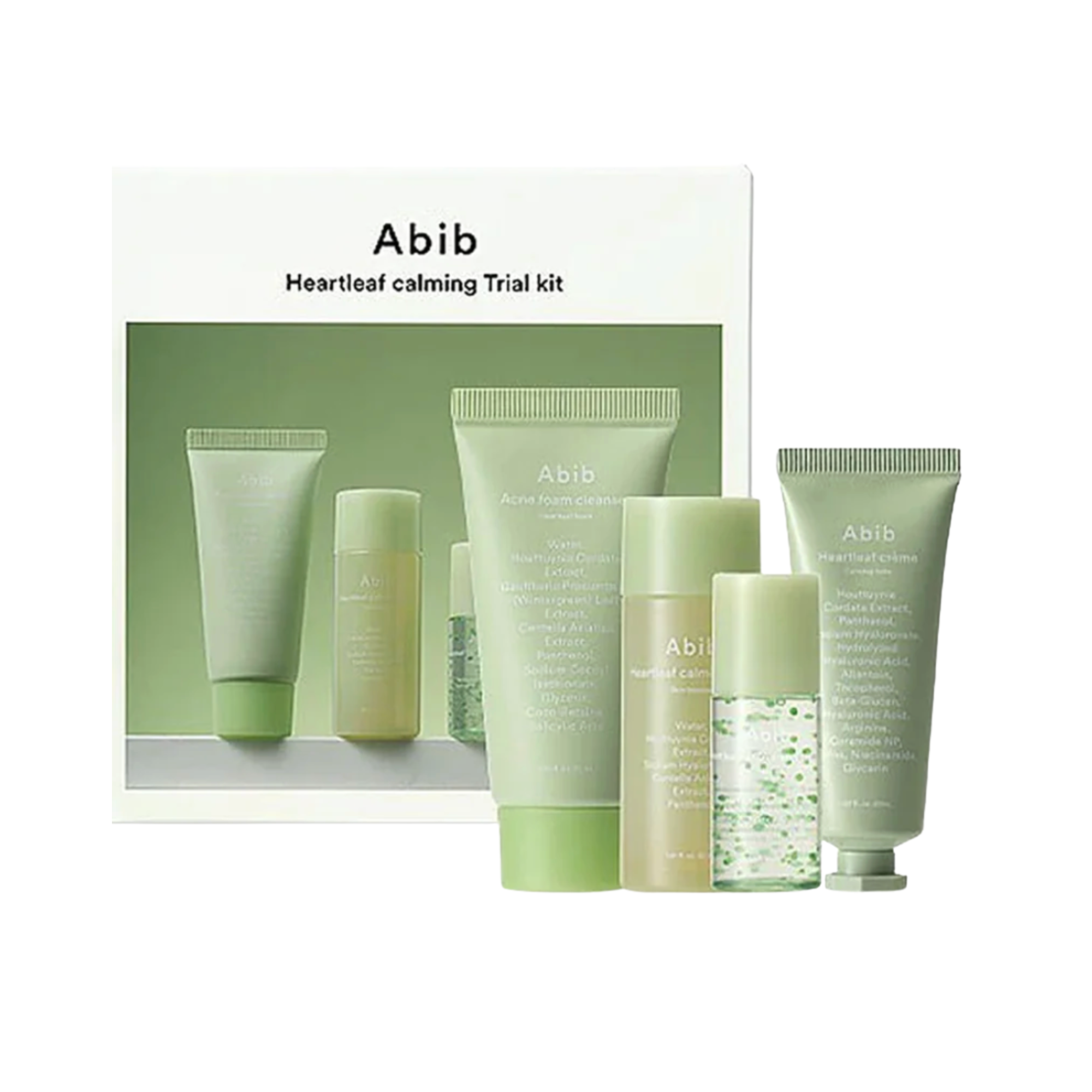 Heartleaf Calming Trial Kit – 4-Step Soothing Routine (Travel Size)