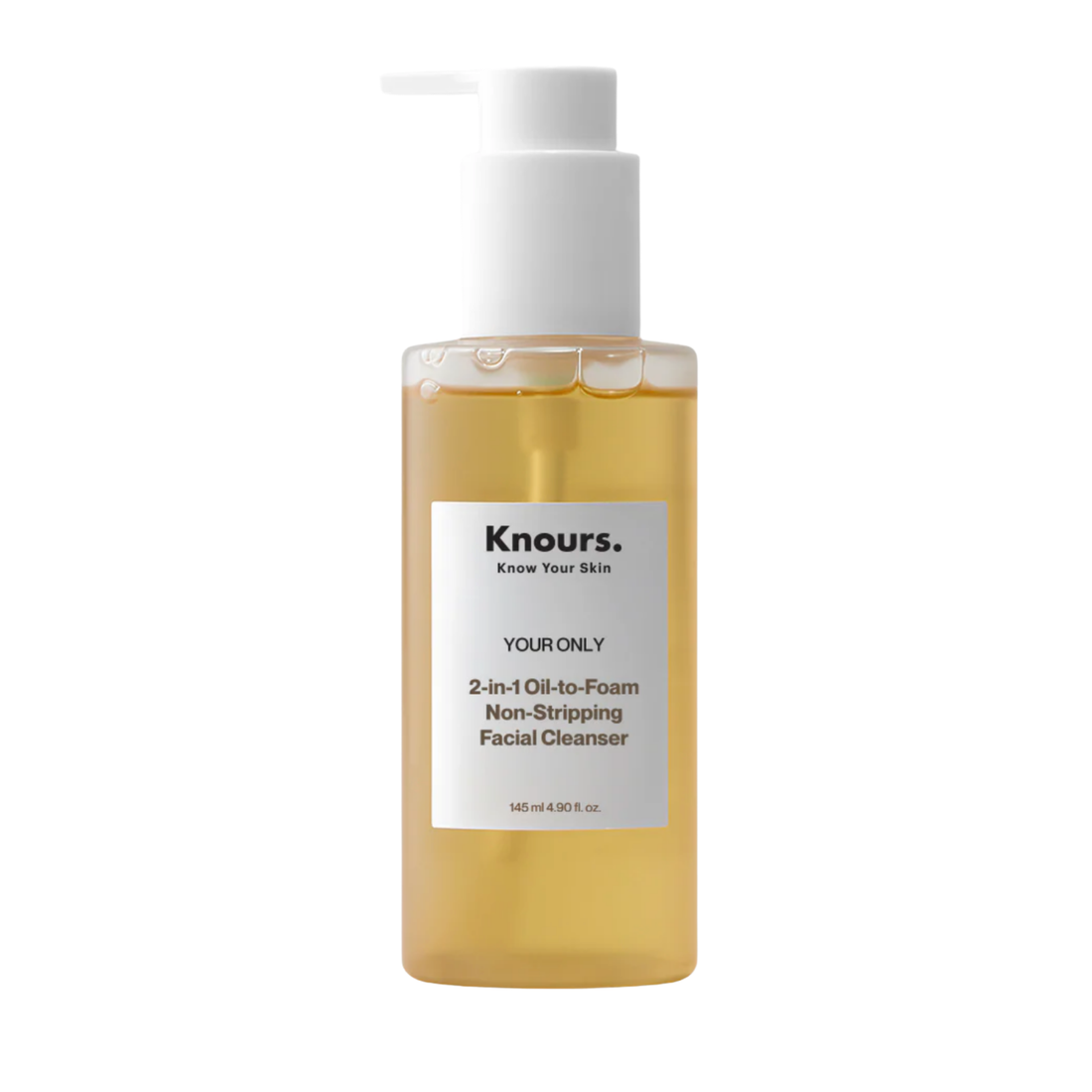 Knours Your Only 2-in-1 Oil-to-Foam Facial Cleanser – Non-Stripping Makeup Remover
