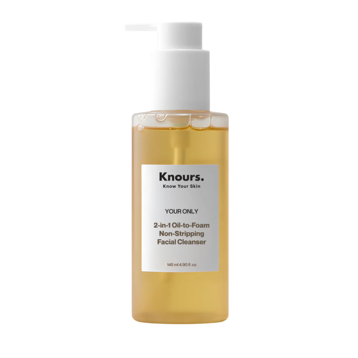 Knours Your Only 2-in-1 Oil-to-Foam Facial Cleanser – Non-Stripping Makeup Remover