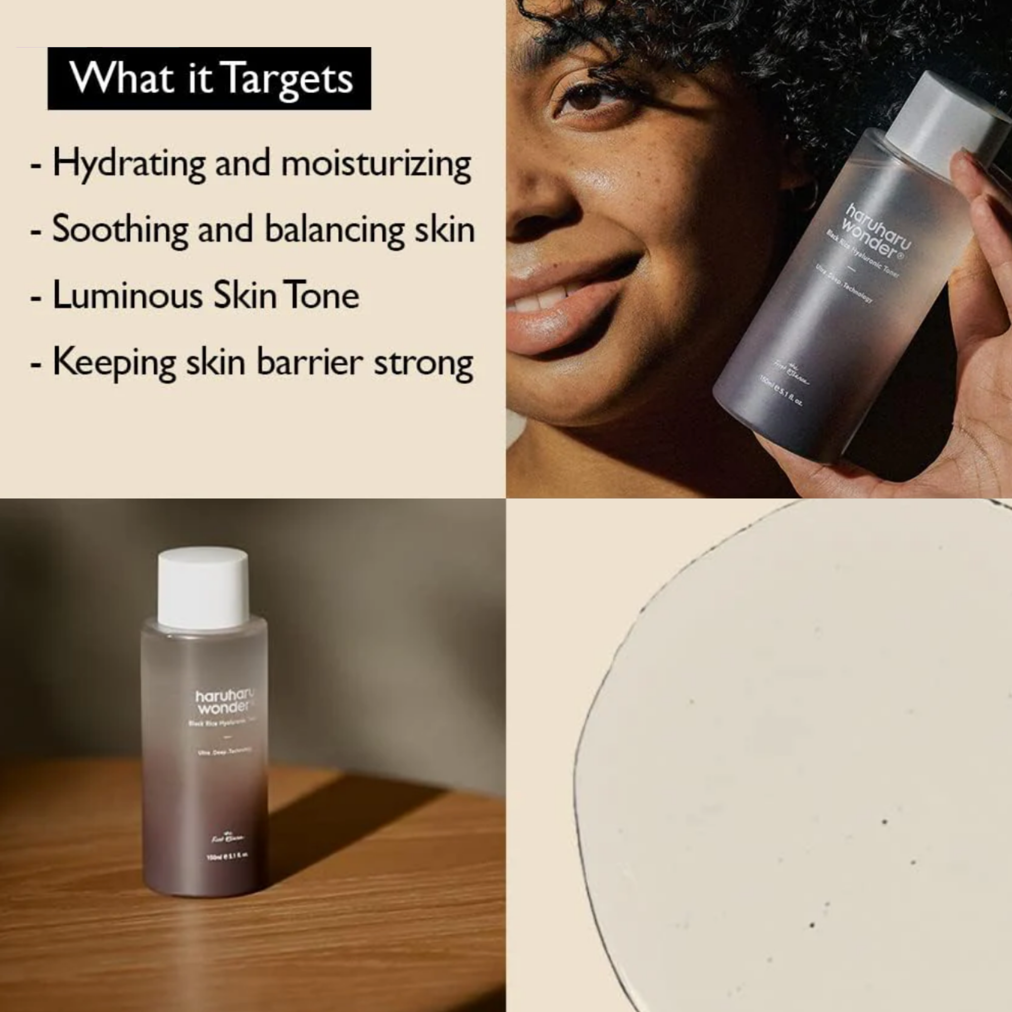 Black Rice Hyaluronic Toner – 150 ml