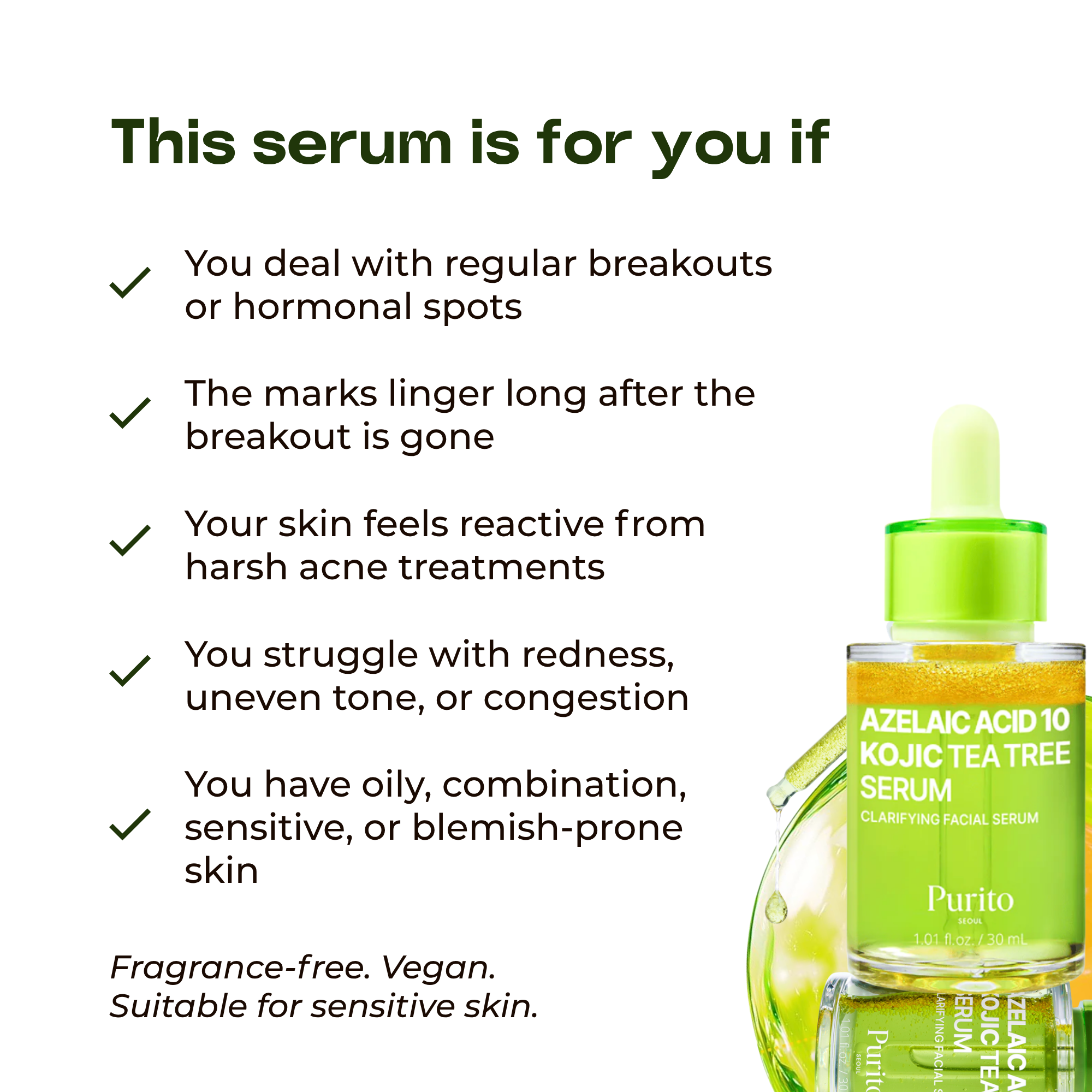 Azelaic Acid 10 + Kojic + Tea Tree Serum (30 ml)