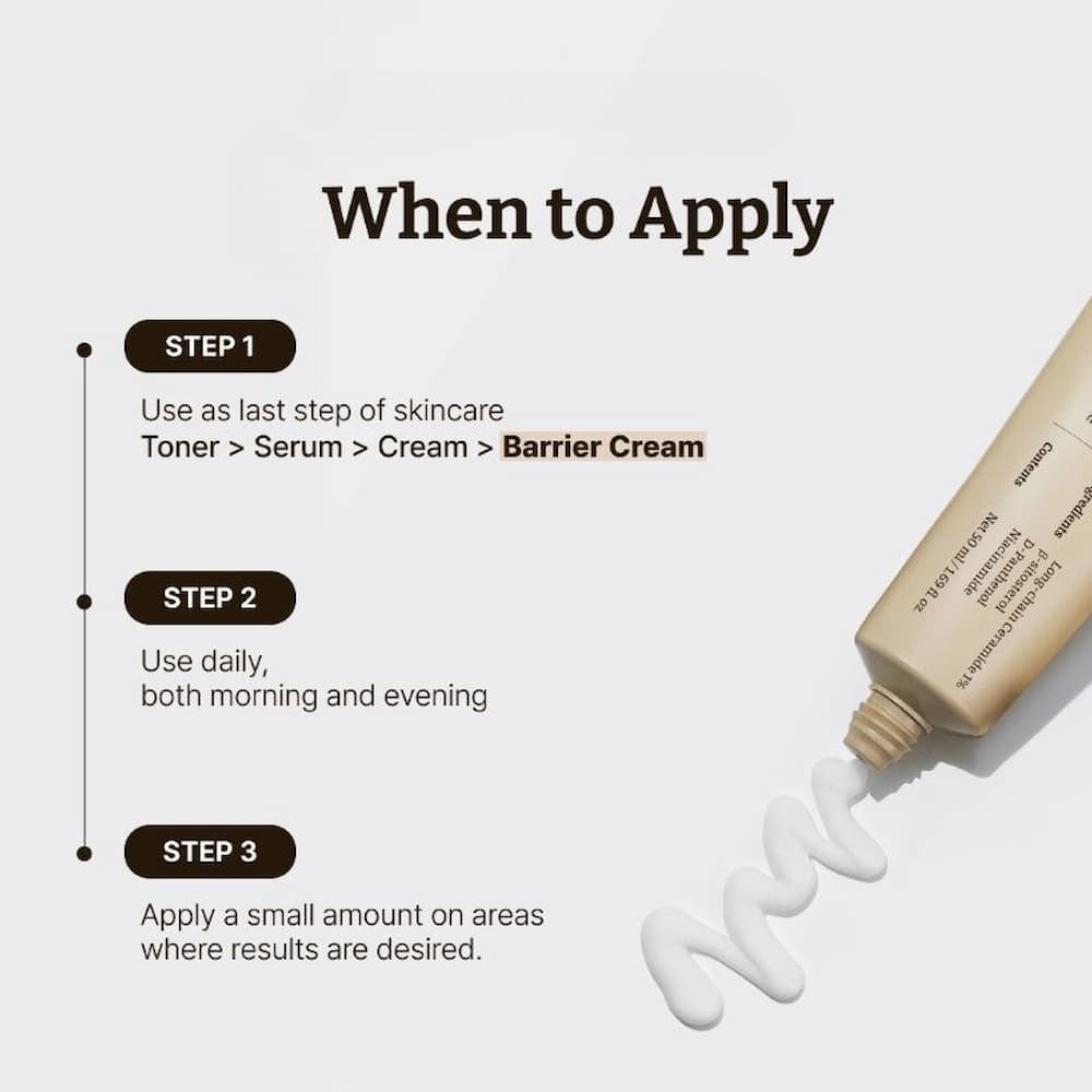 When to apply Dr.Reju-All LC-Ceramide Barrier Cream