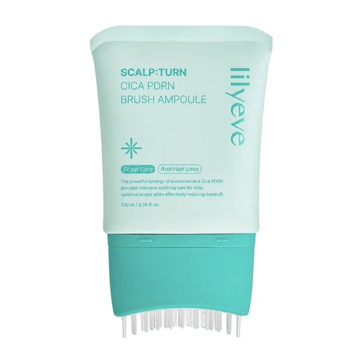 Lilyeve SCALP:TURN Cica PDRN Brush Ampoule 100ml tube with brush head