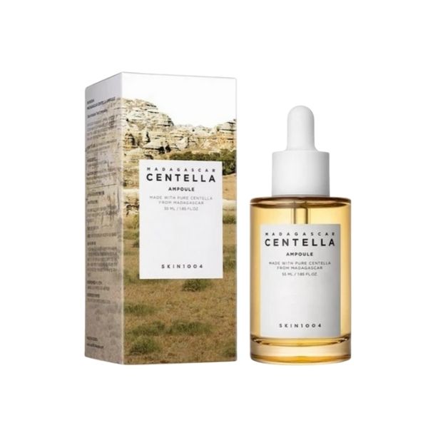 Skin1004 Madagascar Centella Ampoule bottle and packaging on a white background