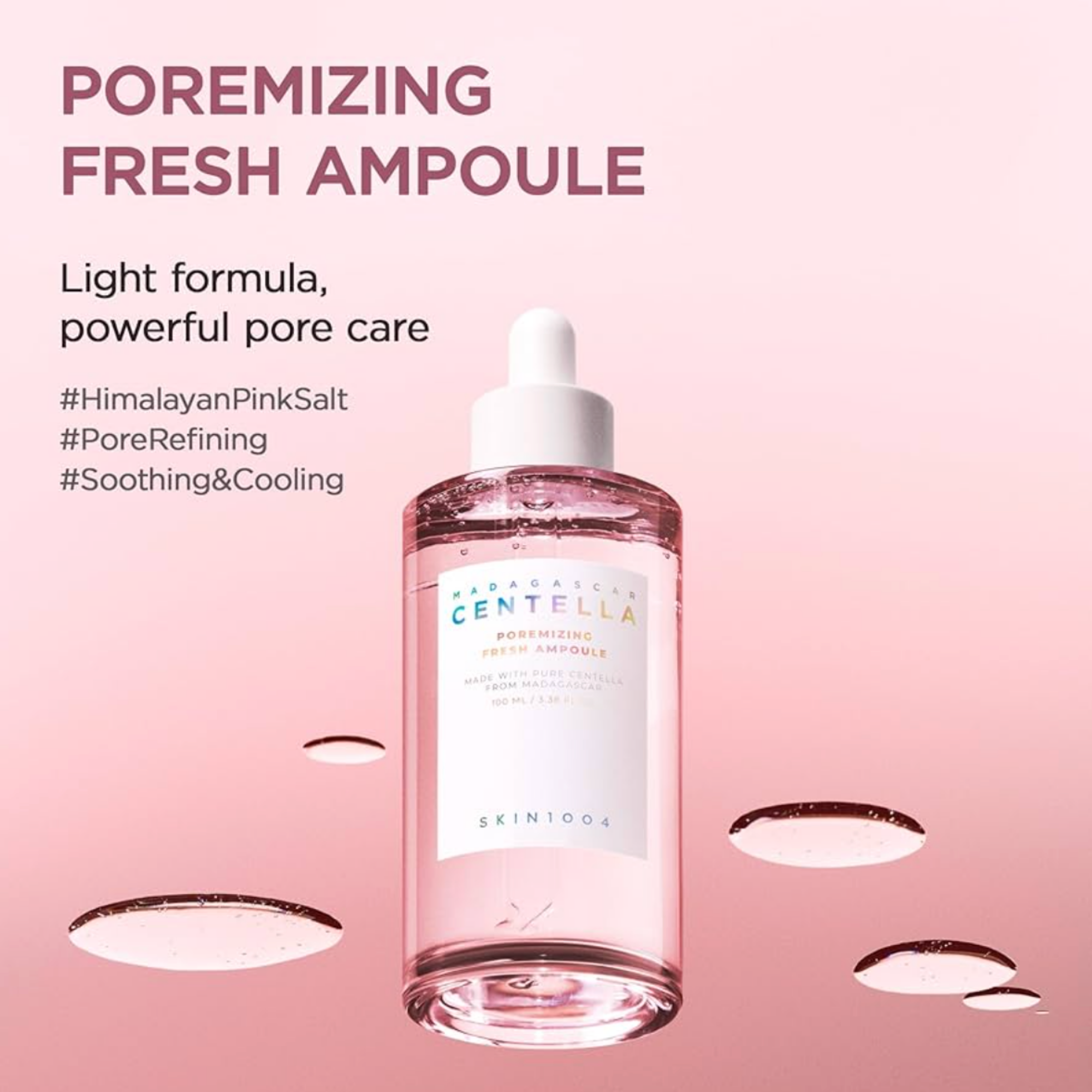 Madagascar Centella Poremizing Fresh Ampoule 100 ml – Pore-Tightening Centella + Peptide Ampoule