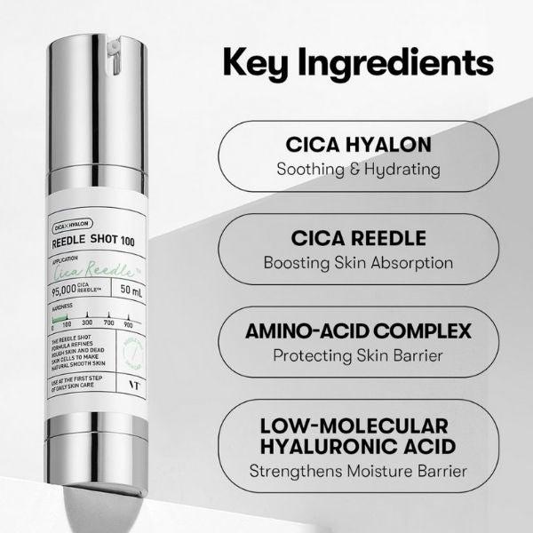 VT Cosmetics Reedle Shot 100 Microneedle Essence – 50 ml